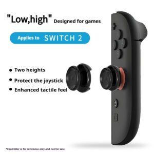 “Low, high” Thumb Grip Caps for Switch 2